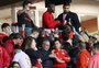 FOTO: Enner Valencia assiste a jogo do Inter contra o Independiente Medellín