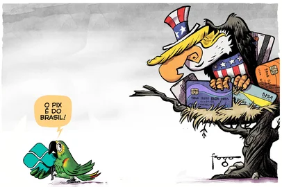 PORTO ALEGRE, RS, BRASIL, 16-04-2026: Charge do Fraga. Foto: Gilmar Fraga/Agência RBS<!-- NICAID(16267683) -->