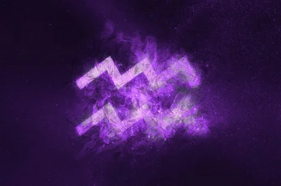Aquarius Zodiac Sign. Night sky Abstract backgroundFonte: 185172457<!-- NICAID(15656889) -->