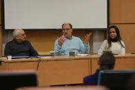 CAXIAS DO SUL, RS, BRASIL, 05/06/2025. Ex-governador José Ivo Sartori palestra para estudantes do curso de jornalismo da UCS. (Porthus Junior/Agência RBS)<!-- NICAID(16053593) -->