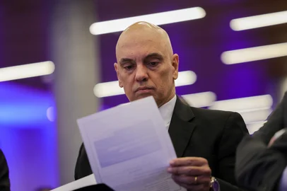 Brasília (DF) 14/08/2024 O ministro do STF, Alexandre de Moraes, participa do seminário "A necessidade de regulamentar as redes sociais e o papel das plataformas na economia digital" Foto: Fabio Rodrigues-Pozzebom/ Agência Brasil<!-- NICAID(16084844) -->