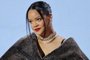 PHOENIX, ARIZONA - FEBRUARY 09: Rihanna speaks onstage during the Super Bowl LVII Pregame & Apple Music Super Bowl LVII Halftime Show Press Conference at Phoenix Convention Center on February 09, 2023 in Phoenix, Arizona.   Mike Coppola/Getty Images/AFP (Photo by Mike Coppola / GETTY IMAGES NORTH AMERICA / Getty Images via AFP)<!-- NICAID(15347571) -->