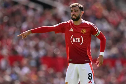 Bruno Fernandes, meia do Manchester United.