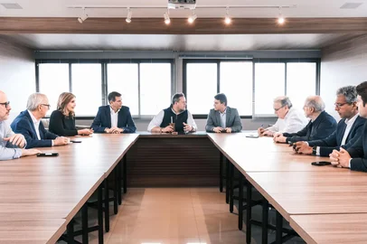 Direção do MDB vai ao encontro dos líderes do PP para tratar da eleição de 2026<!-- NICAID(16140462) -->
