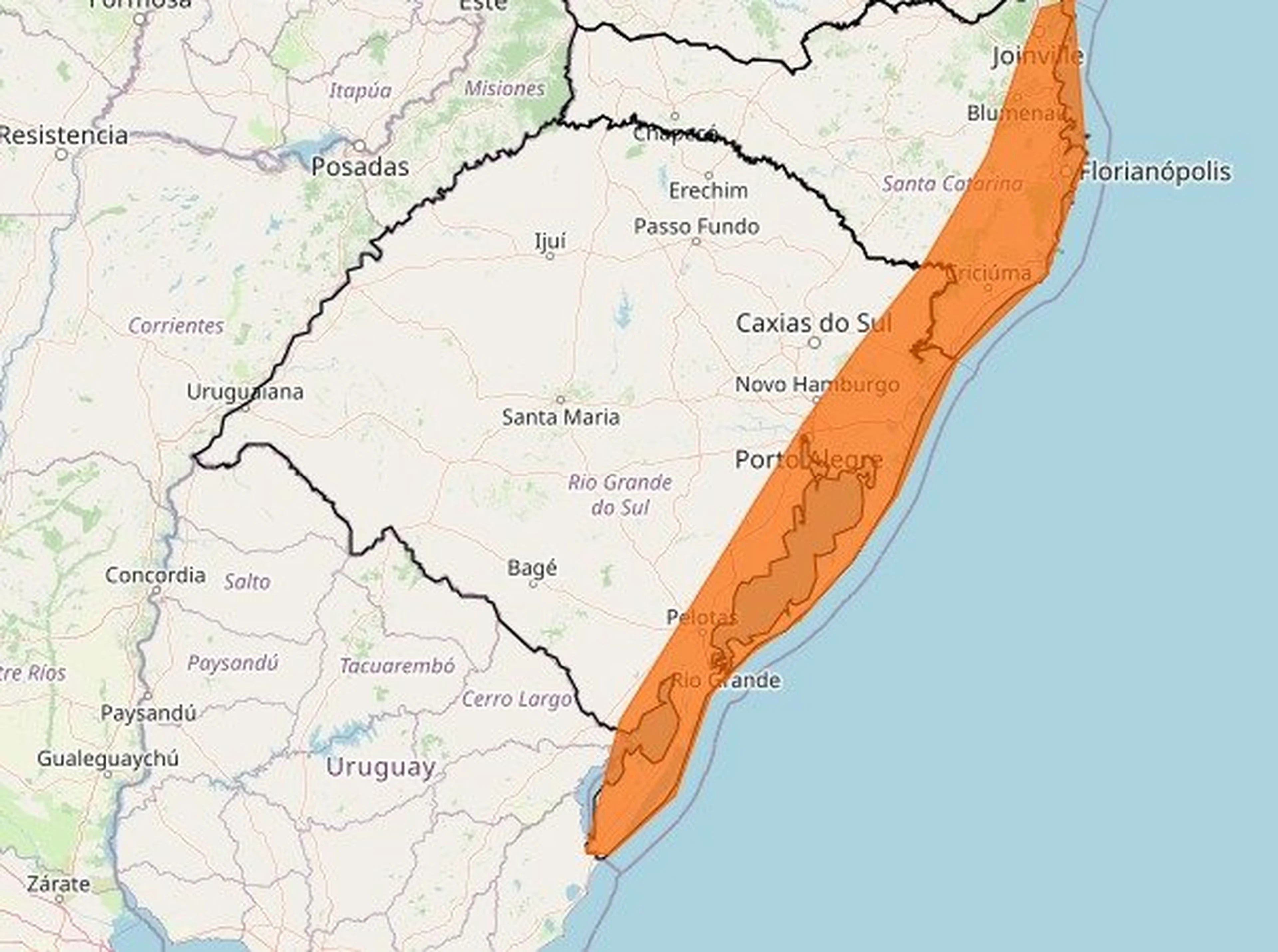 Instituto Nacional de Meteorologia (Inmet)/Reprodução