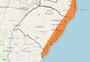 Inmet alerta para risco de alagamentos próximo à costa do RS