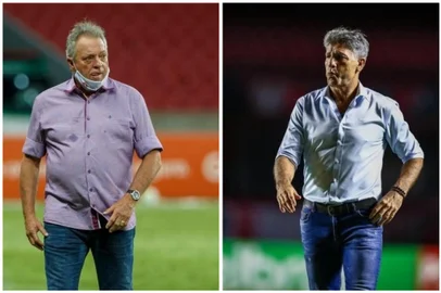 Abel Braga e Renato Portaluppi irão se enfrentar em um Gre-Nal pela primeira vez
