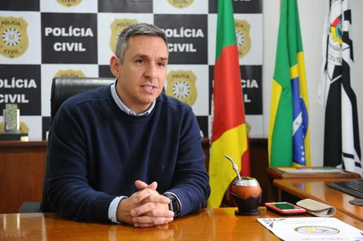 CAXIAS DO SUL, RS, BRASIL, 10/05/2022. Novo delegado regional de Polícia Civil, na serra, Augusto Cavalheiro Neto. (Bruno Todeschini/Agência RBS)<!-- NICAID(15092026) -->