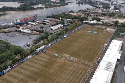 ct grêmio, enchente, porto alegre