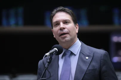 Deputado federal Alexandre Ramagem (PL-RJ) em pronunciamento no plenário da Câmara.<!-- NICAID(15813353) -->