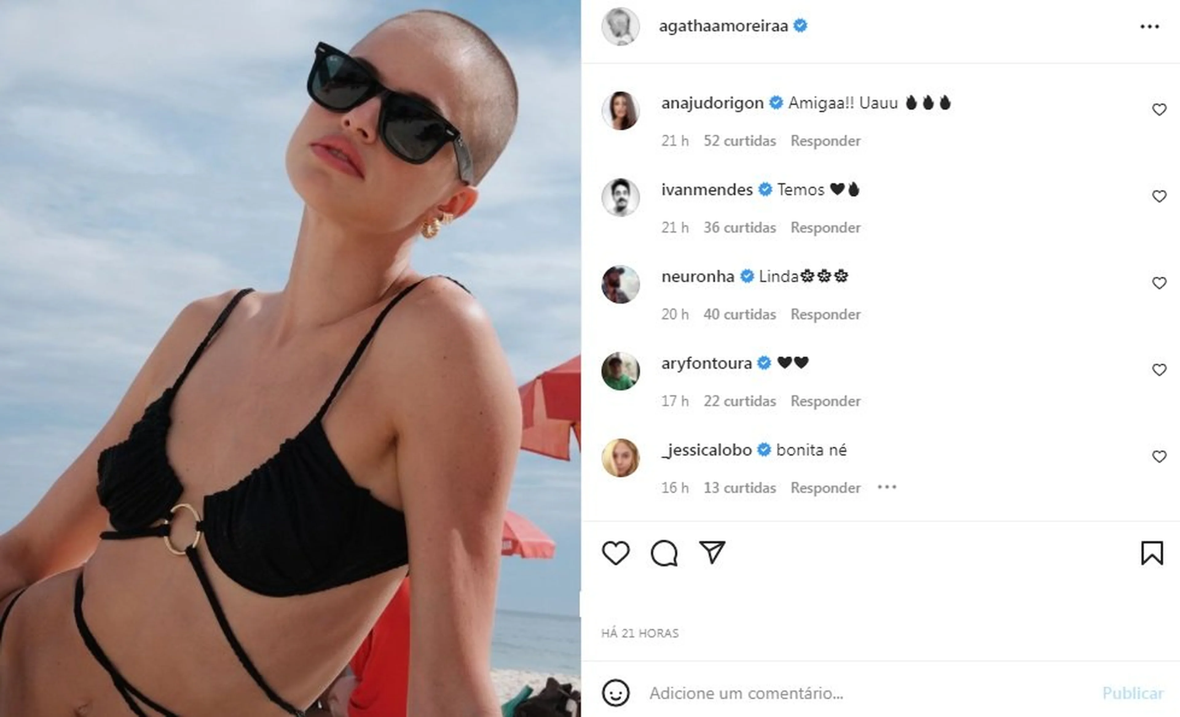 @agathaamoreiraa Instagram/Reprodução