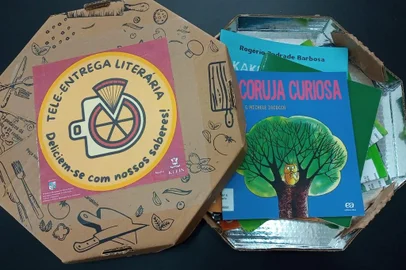 Tele-entrega Literária, ação de Morro Reuter<!-- NICAID(15405542) -->