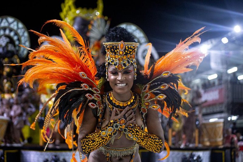 Imperadores do Samba no Carnaval de Porto Alegre na segunda noite de desfiles no Porto Seco<!-- NICAID(15689006) -->