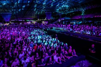 CAXIAS DO SUL, RS, BRASIL, 22/02/2026. 35ª Festa Da Uva - Show Maiara e Maraisa. (Neimar De Cesero/Agência RBS)Indexador: Neimar De Cesero<!-- NICAID(16230397) -->