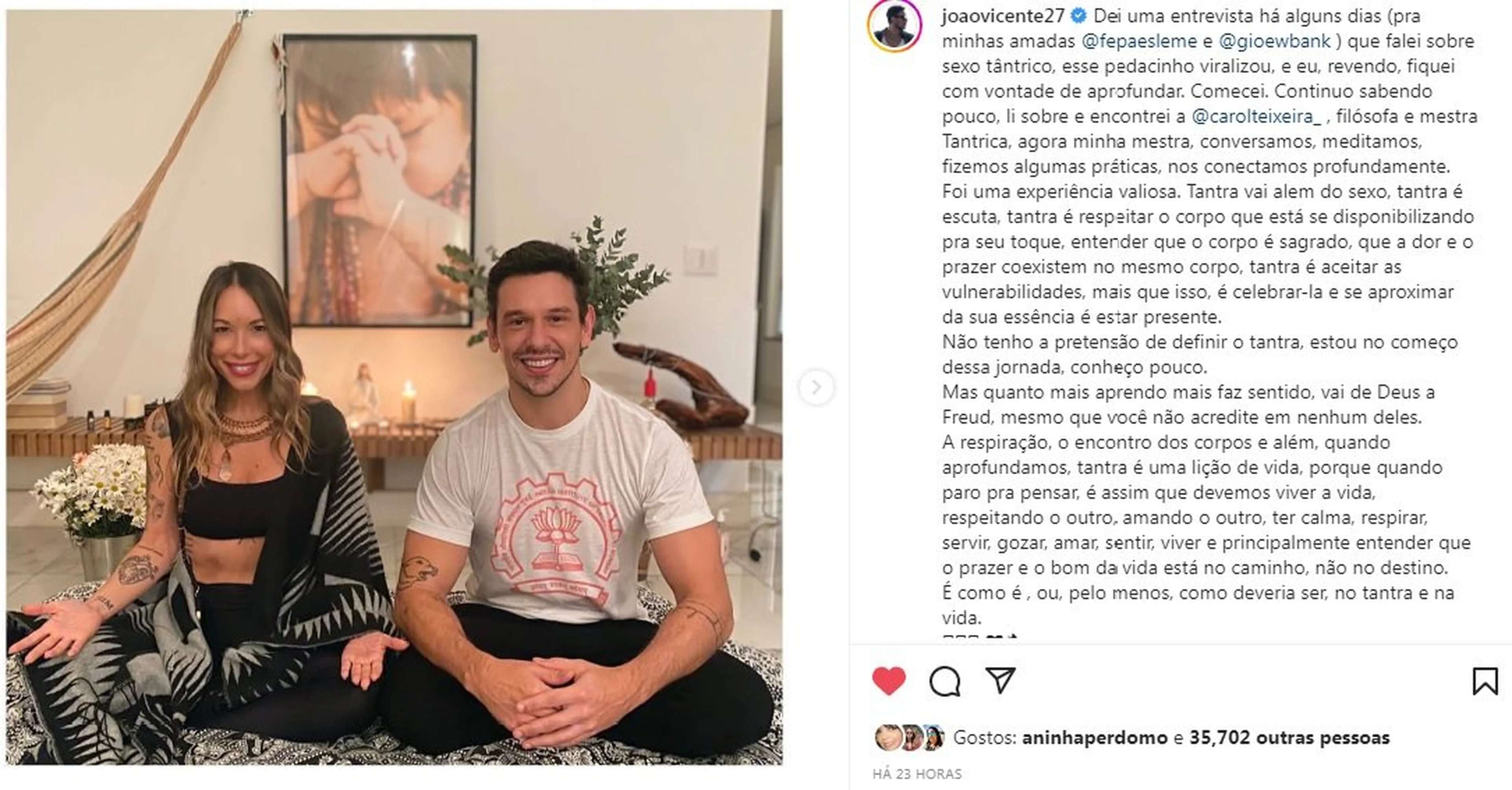 Reprodução/Instagram / @joaovicente27