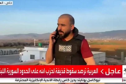 Durante transmissão ao vivo, jornalistas árabes são atingidos por ataque líbanês; veja o vídeo<!-- NICAID(15997432) -->
