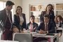Elite. Na foto Alvaro Rico, Ester Exposito, Aron Piper, Miguel Bernardeau, Danna Paola, Maria Pedraza<!-- NICAID(13792320) -->