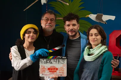 Fabio Rebelo / Divulgação Bastidores de Muito Prazer (2026), filme de Jorge Furtado<!-- NICAID(16301553) -->