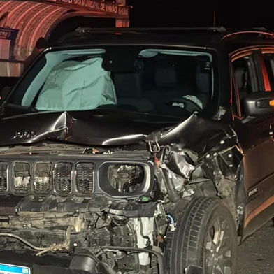 Uma vaca morreu após ser atropelada por um Jeep Renegade na RS-040, em Viamão, na Região Metropolitana, no início da manhã desta terça-feira (17). O condutor e a passageira do veículo não ficaram feridos.<!-- NICAID(16308223) -->