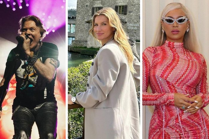 @gunsnroses Instagram / Reprodução / @gisele Instagram / Reprodução / @beyonce Instagram / Reprodução