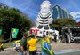Com bandeiras dos EUA e de Israel, apoiadores de Bolsonaro fazem ato a favor da anistia e contra Moraes em Porto Alegre