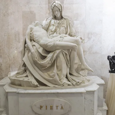 CAXIAS DO SUL, RS, BRASIL. 10-09-2025. Pauta sobre os 50 anos da imagem de Nossa Senhora da Pietà na Paróquia de São Pelegrino, em Caxias do Sul.<!-- NICAID(16121105) -->