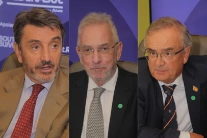 Embaixador da Itália, Alessandro Cortese, Ranko Vilović, embaixador da Croácia, Juan José Escobar Stemmann, ministro-conselheiro da Embaixada da Espanha