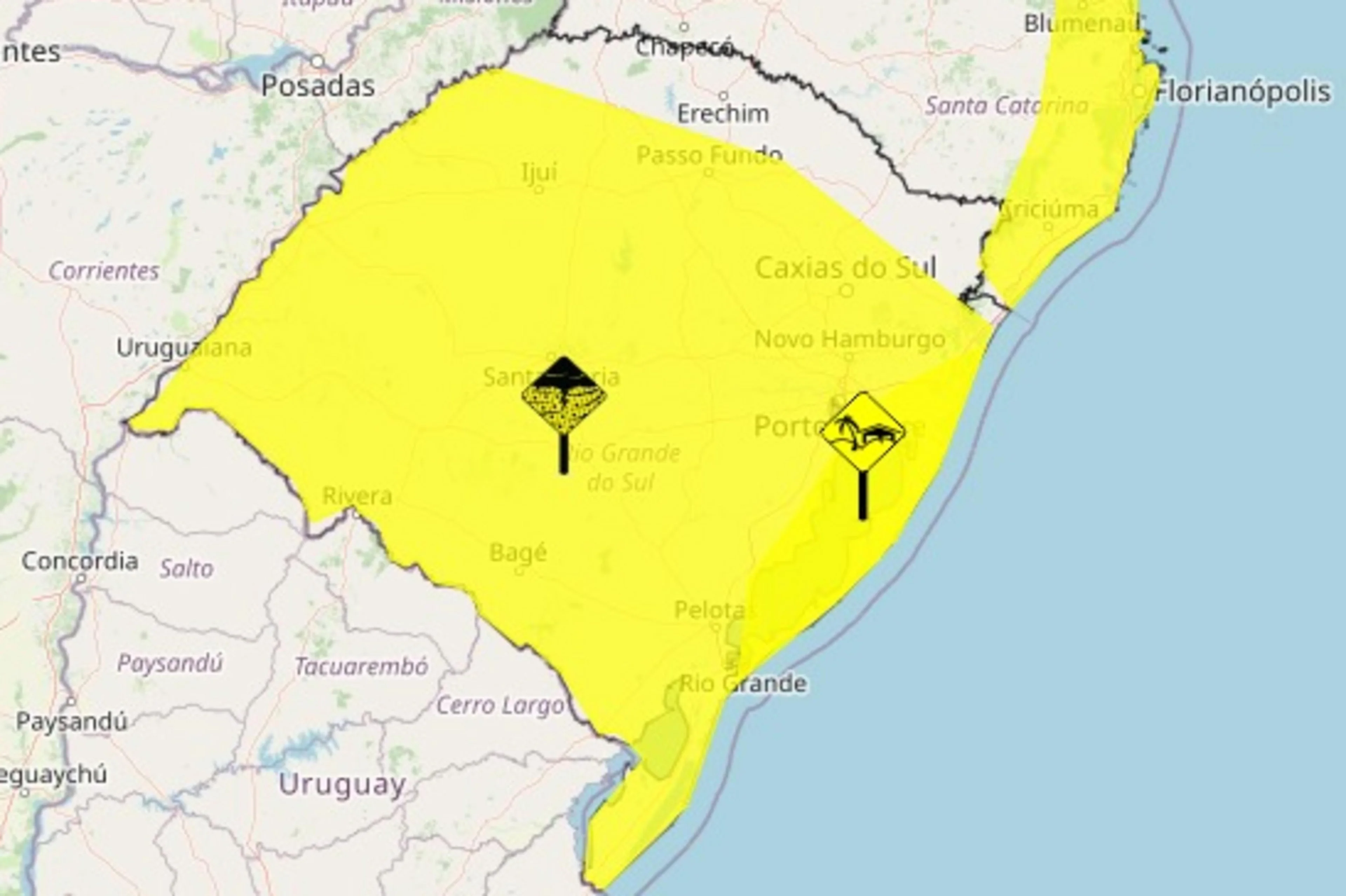 Instituto Nacional de Meteorologia (Inmet)/Reprodução