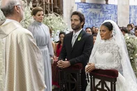 Cerimônia de casamento de Maria de Fátima (Bella Campos) e Afonso (Humberto Carrão).<!-- NICAID(16076435) -->