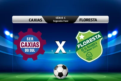 Caxias x Floresta pelo Quadrangular da Série C 2025.<!-- NICAID(16117080) -->