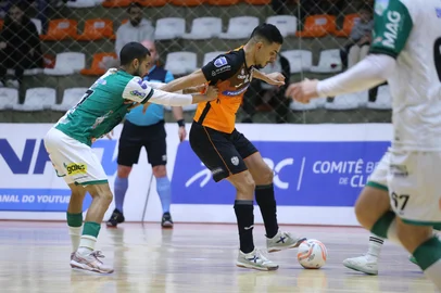 ACBF x Marreco, em Carlos Barbosa, pela 5ª rodada da Liga Nacional de Futsal, na noite desta terça-feira (27).<!-- NICAID(16046922) -->