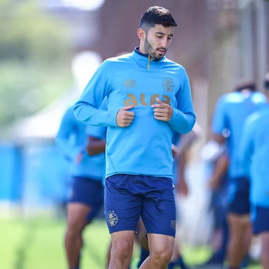 Villasanti em treino do Grêmio<!-- NICAID(16037960) -->