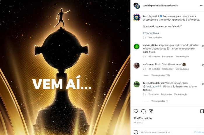 @torcidapanini e @libertadoresbr / Reprodução/Instagram