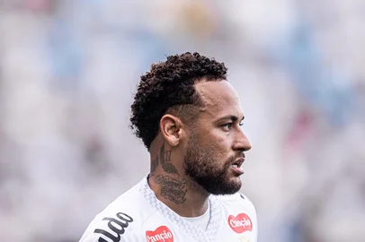 Raul Baretta / Santos/Divulgação Neymar em campo pelo Santos<!-- NICAID(16114027) -->