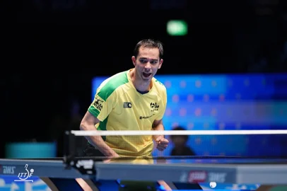 Hugo Calderano, tênis de mesa