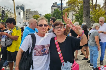 BUENOS AIRES, 24/3/25 - Tradicionais protestos de 24 de março, o Dia da Memória pela Verdade e pela Justiça, em Buenos Aires<!-- NICAID(16002653) -->