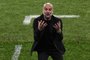 Manchester City's Spanish manager Pep Guardiola reacts during the UEFA Champions League final football match between Inter Milan and Manchester City at the Ataturk Olympic Stadium in Istanbul, on June 10, 2023. (Photo by YASIN AKGUL / AFP)<!-- NICAID(15453006) -->