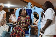 Rainha Diambi Kabatusuila Tshiyoyo Muata, soberana tradicional do povo Bakwa Luntu, do Congo, tem agenda oficial no país e busca fortalecer os laços culturais e espirituais entre o continente africano e a diáspora afro-brasileira.<!-- NICAID(16167950) -->