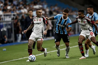 11.04.25, Porto Alegre, RS, Brasil: Terceira rodada do Brasileirão 2025. Grêmio x Flamengo, na Arena. Fotos: Duda Fortes/Agencia RBSIndexador: Andre Avila<!-- NICAID(16016293) -->