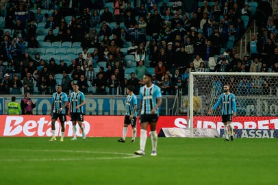 PORTO ALEGRE, RS, BRASIL, 10-08-2025: Grêmio recebe o lanterna do campeonato brasileiro, Sport Recife, pela 19ª rodada da competição, na Arena do Grêmio, em Porto Alegre. Foto: André Ávila/ Agência RBSIndexador: Andre Avila<!-- NICAID(16098596) -->