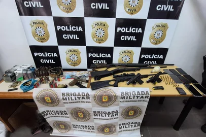 Sete pessoas são presas em Guaíba por envolvimento com tráfico de drogas e de armas<!-- NICAID(16148547) -->