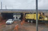 Reabertura da comporta 12 em porto alegre. Trânsito liberado em um dos sentidos<!-- NICAID(16094256) -->