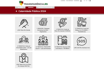 Portal da Transparência da Calamidade do Governo do RS<!-- NICAID(15839201) -->