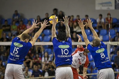 Sada Cruzeiro x Apan Blumenau, vôlei