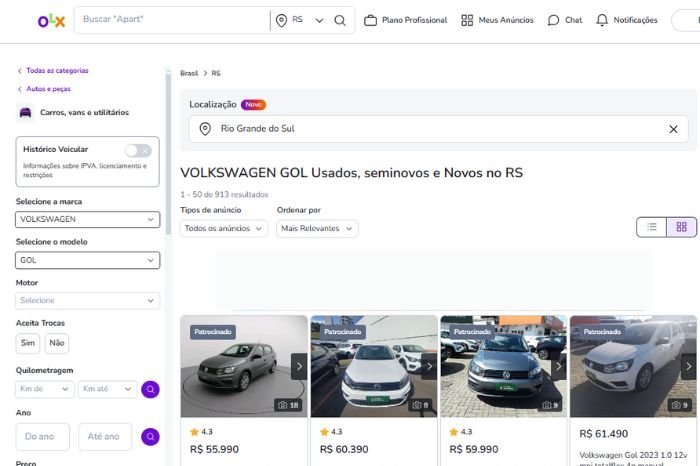 OLX / Reprodução