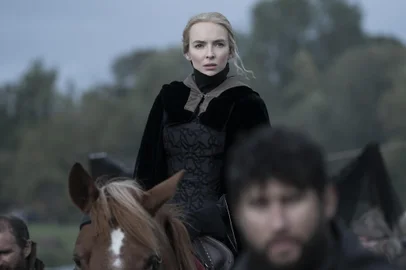 Jodie Comer as Marguerite de Carrouges in 20th Century Studios' THE LAST DUEL. Photo credit: Patrick Redmond. Â© 2021 20th Century Studios. All Rights Reserved.<!-- NICAID(14992499) -->