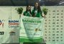 Atletas do Recreio da Juventude sobem ao pódio em competição de badminton na Costa Rica