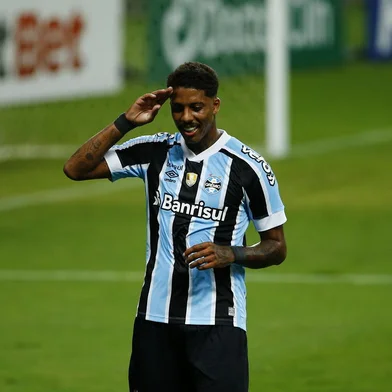 PORTO ALEGRE, RS, BRASIL - 18.04.2021 - Grêmio recebe o Novo Hamburgo pelo Campeonato Gaúcho 2021. (Foto: Félix Zucco/Agencia RBS)<!-- NICAID(14760920) -->