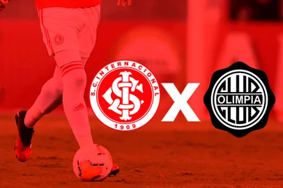 escudos , montagem , futebol , libertadores , inter , olimpia<!-- NICAID(14772413) -->