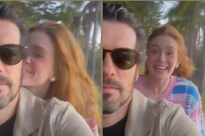marina ruy barbosa publica imagens de vídeo em passeio com o namorado Guilherme Mussi